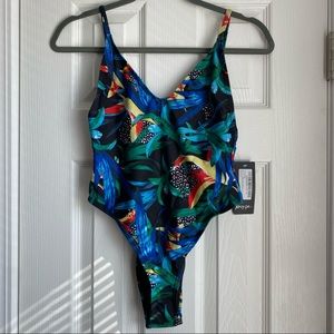 Nasty Gal Tropical One Piece Swimsuit